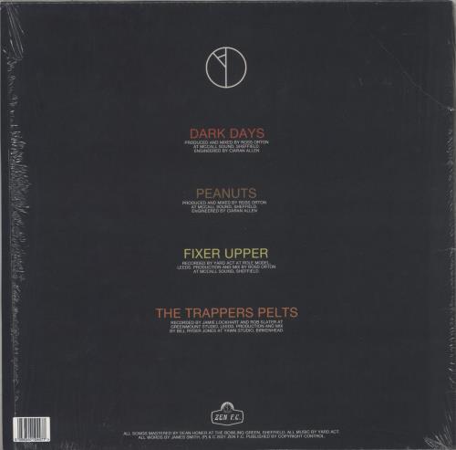 Yard Act Dark Days EP - Silver Vinyl - Autographed 12" vinyl single (12 inch record / Maxi-single) UK 5E-12DA874916