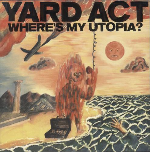 Yard Act Where's My Utopia? - White, Orange & Red with Black Splatter Vinyl vinyl LP album (LP record) UK 5E-LPWH876586