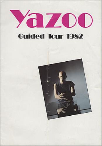 Yazoo Guided Tour 1982 tour programme UK YAZTRGU138256