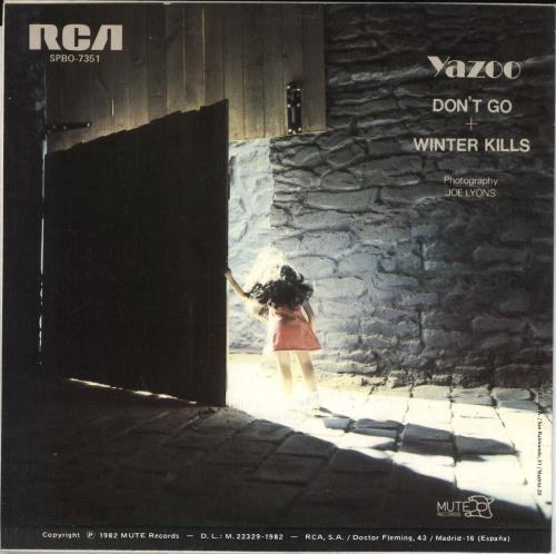 Yazoo No Vayas 7" vinyl single (7 inch record / 45) Spanish YAZ07DO206501