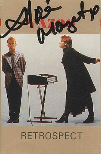 Yazoo Retrospect - Autographed cassette album Taiwanese YAZCLRE382035