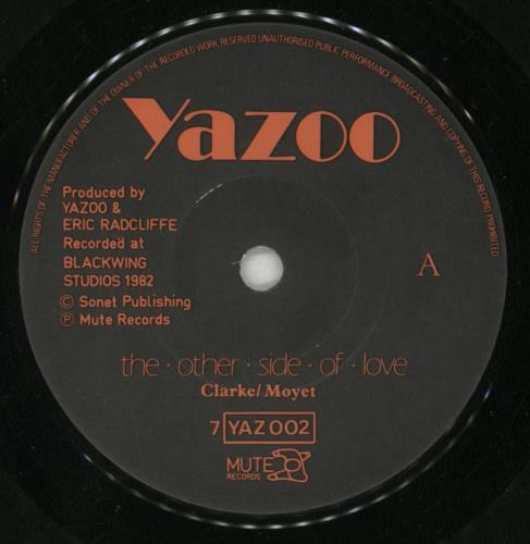 Yazoo The Other Side Of Love 7" vinyl single (7 inch record / 45) UK YAZ07TH67269