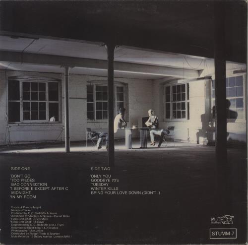 Yazoo Upstairs At Eric's + Autographed Postcard vinyl LP album (LP record) UK YAZLPUP850600