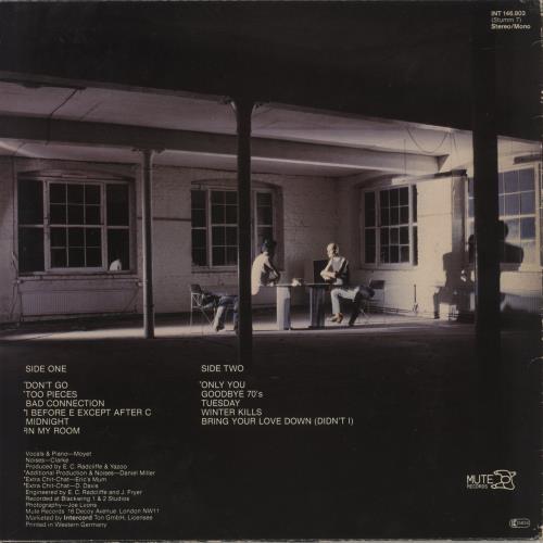 Yazoo Upstairs At Eric's vinyl LP album (LP record) German YAZLPUP881001