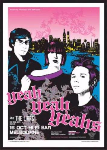 Yeah Yeah Yeahs Australian Tour Poster poster Australian YYYPOAU341758