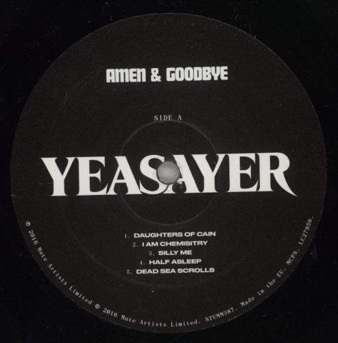 Yeasayer Amen & Goodbye vinyl LP album (LP record) UK YAYLPAM877513