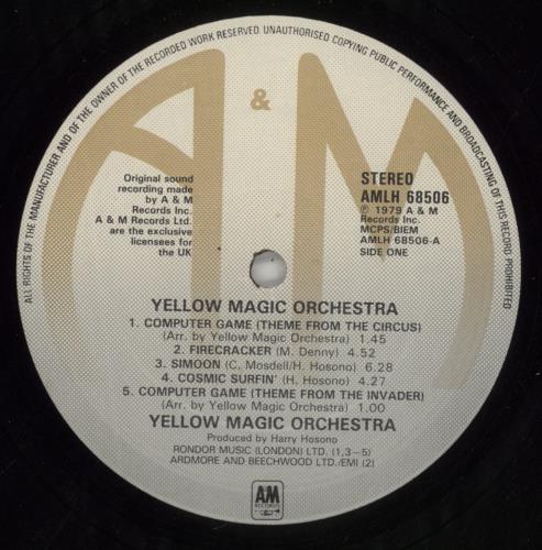 Yellow Magic Orchestra Yellow Magic Orchestra vinyl LP album (LP record) UK YMOLPYE764151