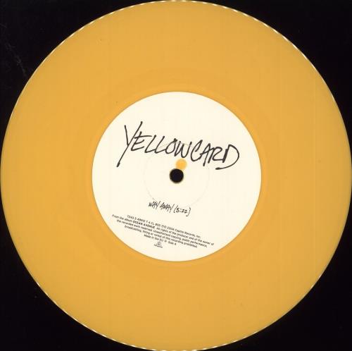 Yellowcard Way Away - Yellow Vinyl 7" vinyl single (7 inch record / 45) UK YE107WA289065