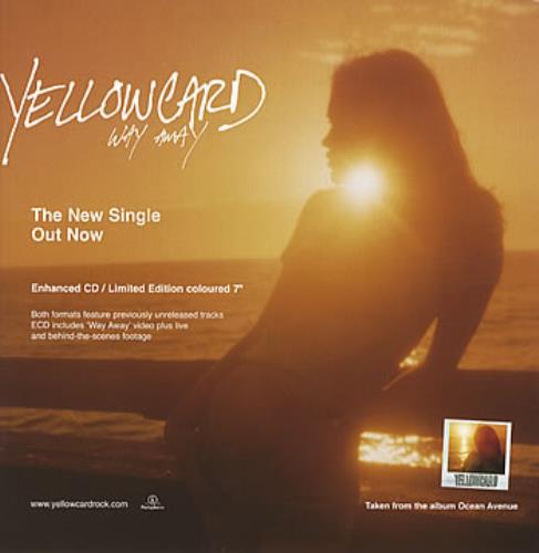 Yellowcard Way Away display UK YE1DIWA322194
