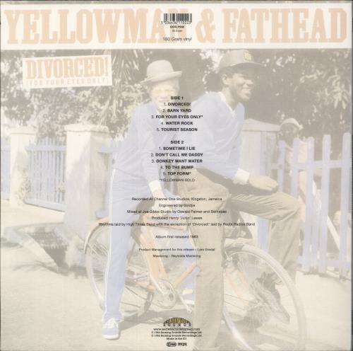 Yellowman Divorced (For Your Eyes Only) vinyl LP album (LP record) UK YAFLPDI877911