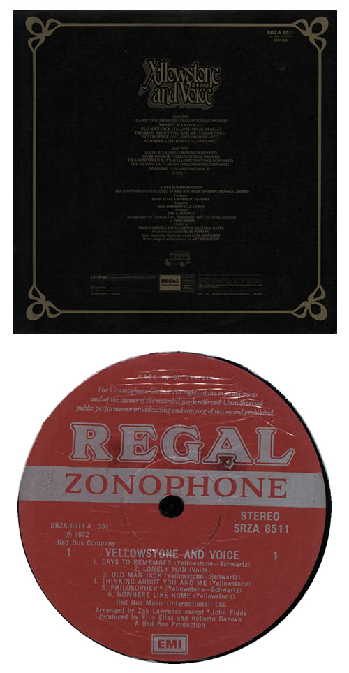 Yellowstone And Voice Yellowstone And Voice vinyl LP album (LP record) UK YE2LPYE570488