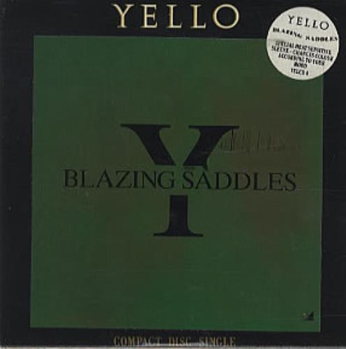 Yello Blazing Saddles - Heat Sensitive Sleeve CD single (CD5 / 5") UK YELC5BL39313