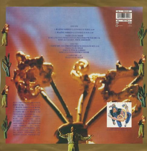 Yello Blazing Saddles 12" vinyl single (12 inch record / Maxi-single) UK YEL12BL13351