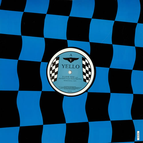 Yello I Love You / Blazing Saddles 12" vinyl single (12 inch record / Maxi-single) UK YEL12IL13349