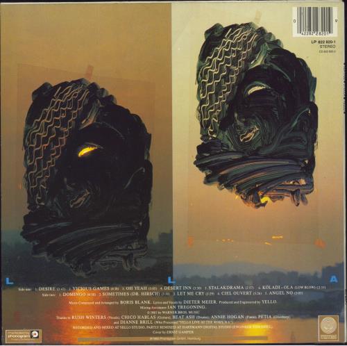 Yello Stella vinyl LP album (LP record) Dutch YELLPST800007