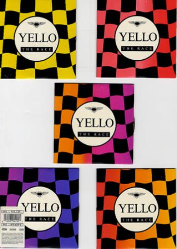 Yello The Race - set of 5 different sleeve issues 5-CD album set UK YEL5CTH349376