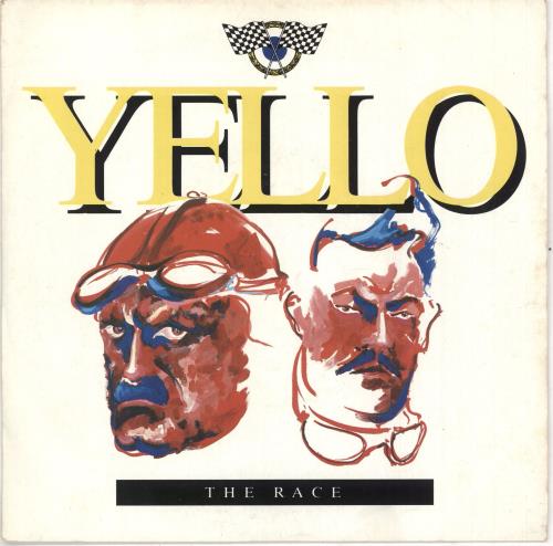 Yello The Race - Yellow artist text 7" vinyl single (7 inch record / 45) UK YEL07TH736832