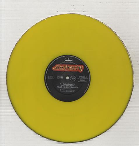Yello The Rhythm Divine - Yellow Vinyl 12" vinyl single (12 inch record / Maxi-single) German YEL12TH342558