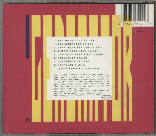 Yes Big Generator CD album (CDLP) German YESCDBI626836