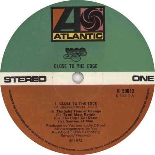 Yes Close To The Edge - 1st - Complete - EX vinyl LP album (LP record) UK YESLPCL598237