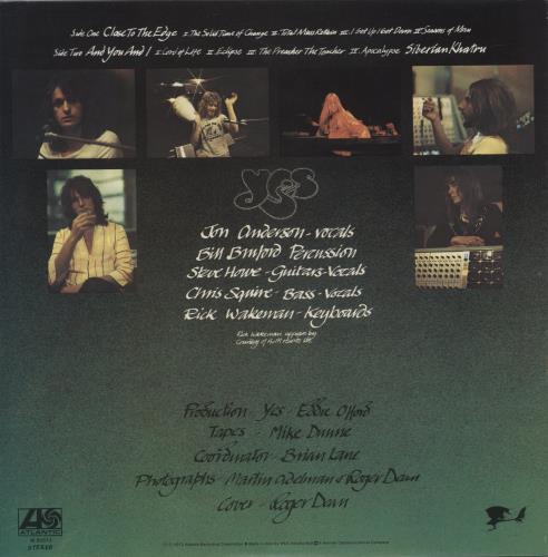 Yes Close To The Edge vinyl LP album (LP record) Italian YESLPCL610198