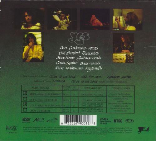 Yes Close To The Edge 2-disc CD/DVD set UK YES2DCL789433