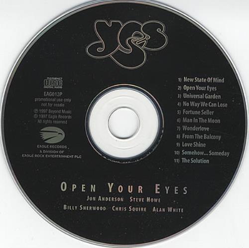 Yes Open Your Eyes CD album (CDLP) UK YESCDOP114220