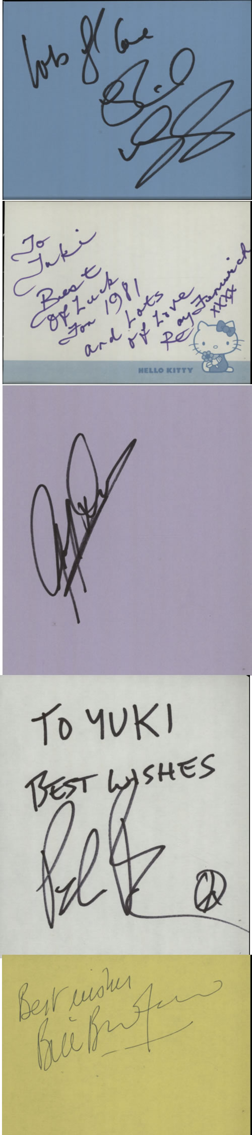 Yes Pages From Autograph Books memorabilia UK YESMMPA603437