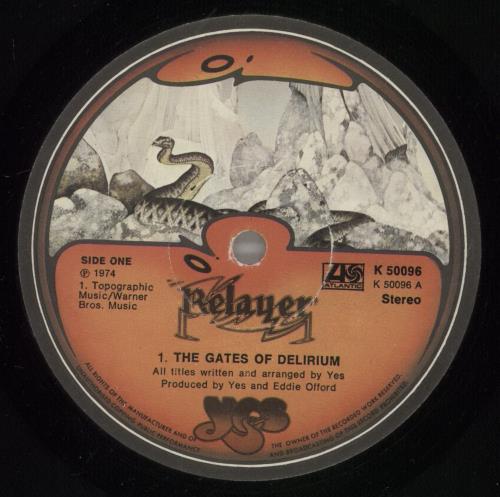 Yes Relayer - 3rd - EX vinyl LP album (LP record) UK YESLPRE877737