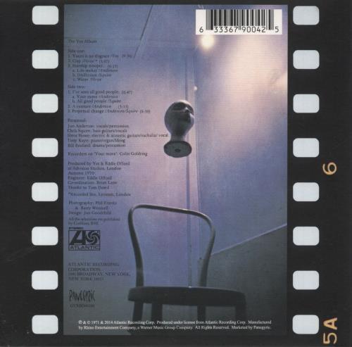 Yes The Yes Album - 5.1 Stereo Surround Blu Ray 2 CD album set (Double CD) UK YES2CTH717082