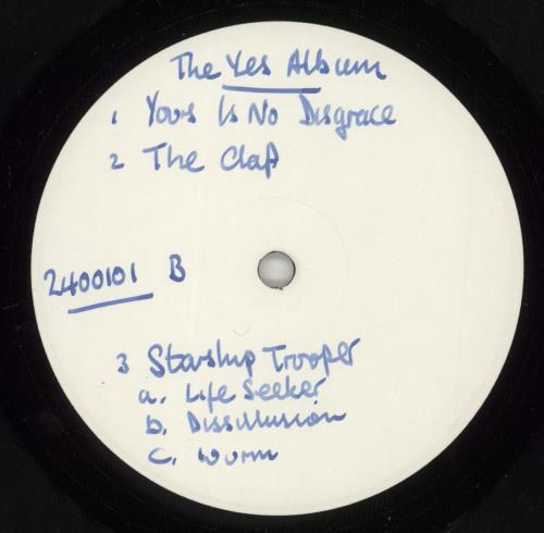 Yes The Yes Album - Test Pressing vinyl LP album (LP record) UK YESLPTH878362