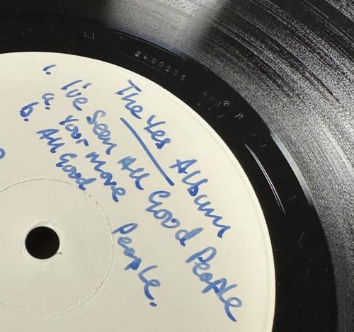 Yes The Yes Album - Test Pressing vinyl LP album (LP record) UK YESLPTH878362