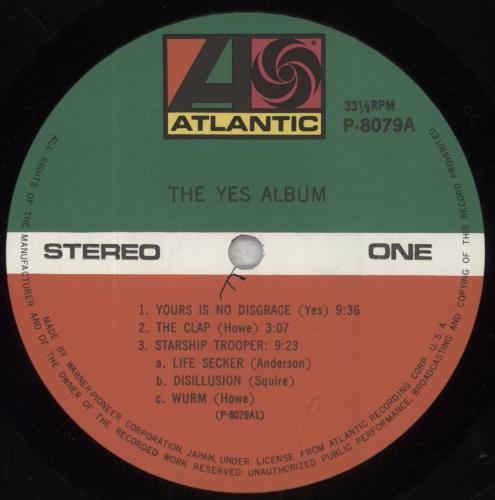 Yes The Yes Album vinyl LP album (LP record) Japanese YESLPTH213449