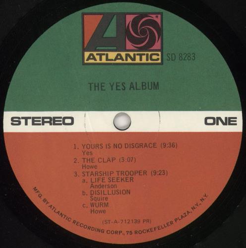 Yes The Yes Album vinyl LP album (LP record) US YESLPTH601560