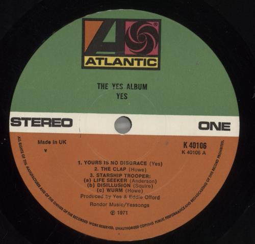 Yes The Yes Album vinyl LP album (LP record) UK YESLPTH739524