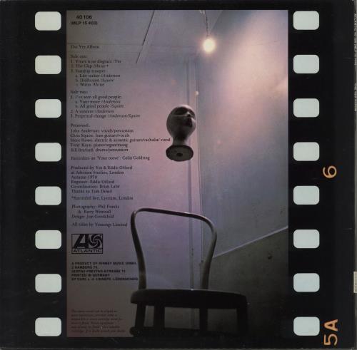 Yes The Yes Album vinyl LP album (LP record) German YESLPTH765217