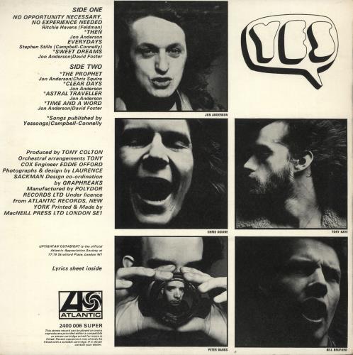 Yes Time And A Word - 1st + Insert - EX vinyl LP album (LP record) UK YESLPTI606536