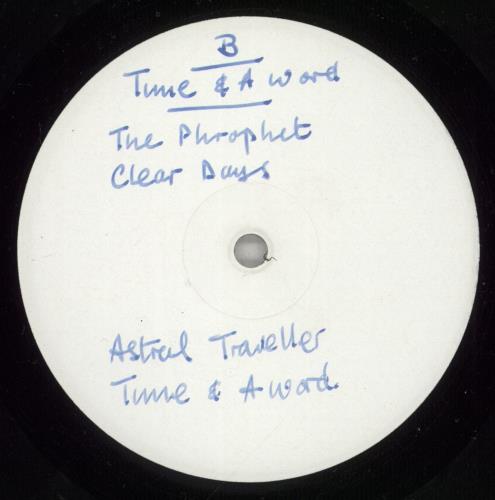 Yes Time And A Word - Test Pressing vinyl LP album (LP record) UK YESLPTI878360