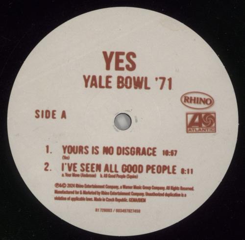 Yes Yale Bowl '71 - RSD 2024 vinyl LP album (LP record) UK YESLPYA871657