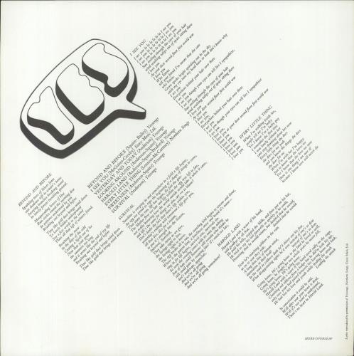 Yes Yes - 1st - Complete - EX vinyl LP album (LP record) UK YESLPYE695543