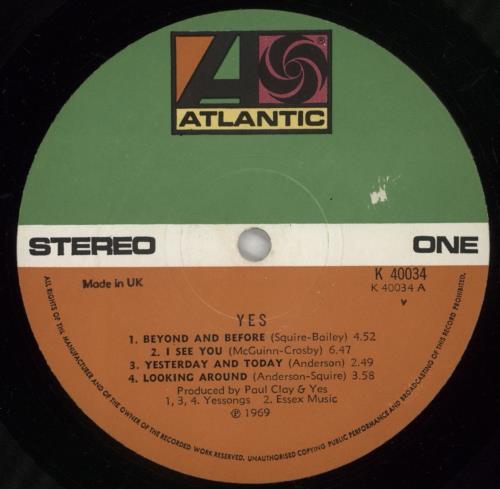 Yes Yes - 2nd - Complete - EX vinyl LP album (LP record) UK YESLPYE260875