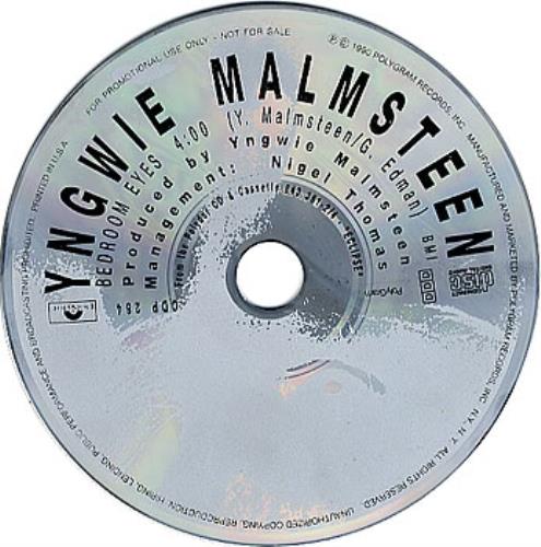 Yngwie Malmsteen Bedroom Eyes CD single (CD5 / 5") US YNGC5BE359051