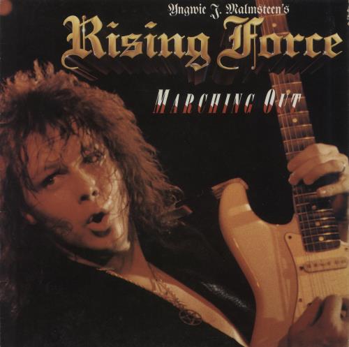 Yngwie Malmsteen Marching Out - EX vinyl LP album (LP record) UK YNGLPMA885636