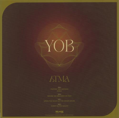 Yob Atma - Oxblood and Metallic Gold Vinyl 2-LP vinyl record set (Double LP Album) US 26C2LAT870662