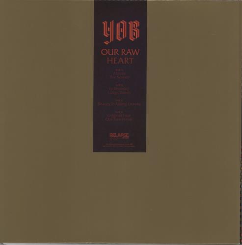 Yob Our Raw Heart - Blue [Royal] And Gold Moon Phase Effect with Splatter Vinyl 2-LP vinyl record set (Double LP Album) US 26C2LOU870731