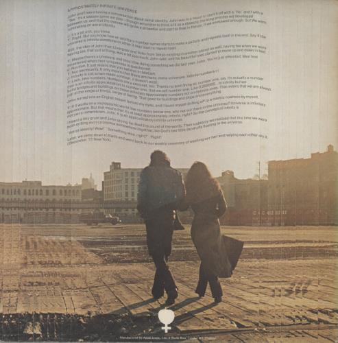 Yoko Ono Approximately Infinite Universe - 1st - EX 2-LP vinyl record set (Double LP Album) UK ONO2LAP772287