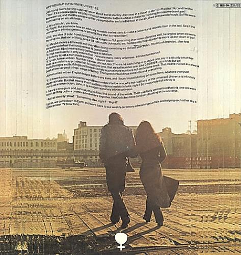 Yoko Ono Approximately Infinite Universe 2-LP vinyl record set (Double LP Album) German ONO2LAP344151