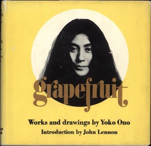 Yoko Ono Grapefruit book US ONOBKGR720122