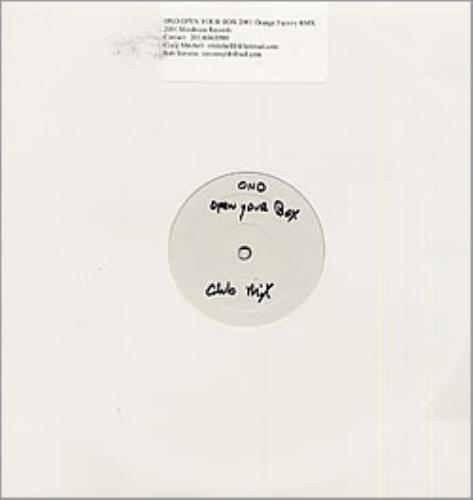 Yoko Ono Open Your Box 12" vinyl single (12 inch record / Maxi-single) UK ONO12OP212637