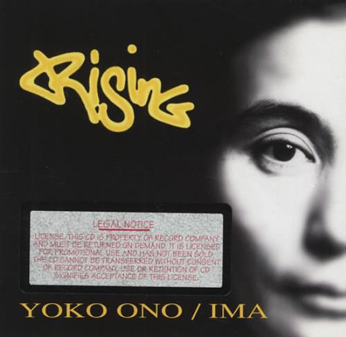 Yoko Ono Rising CD album (CDLP) US ONOCDRI94965